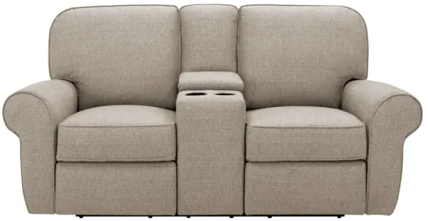 Stanton Chenille Reclining Console Loveseat