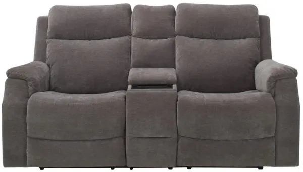 Bromway Power Layflat Console Loveseat w/ Power Headrest