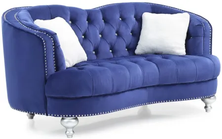 Woodbridge Loveseat in Blue by Glory Furniture