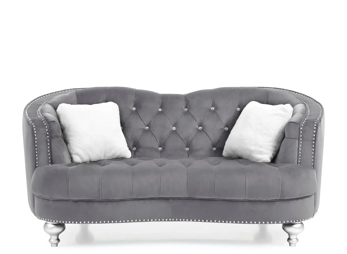 Woodbridge Loveseat in Gray by Glory Furniture