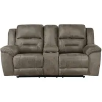 Dallas Double Reclining Love Seat in Brown by Homelegance
