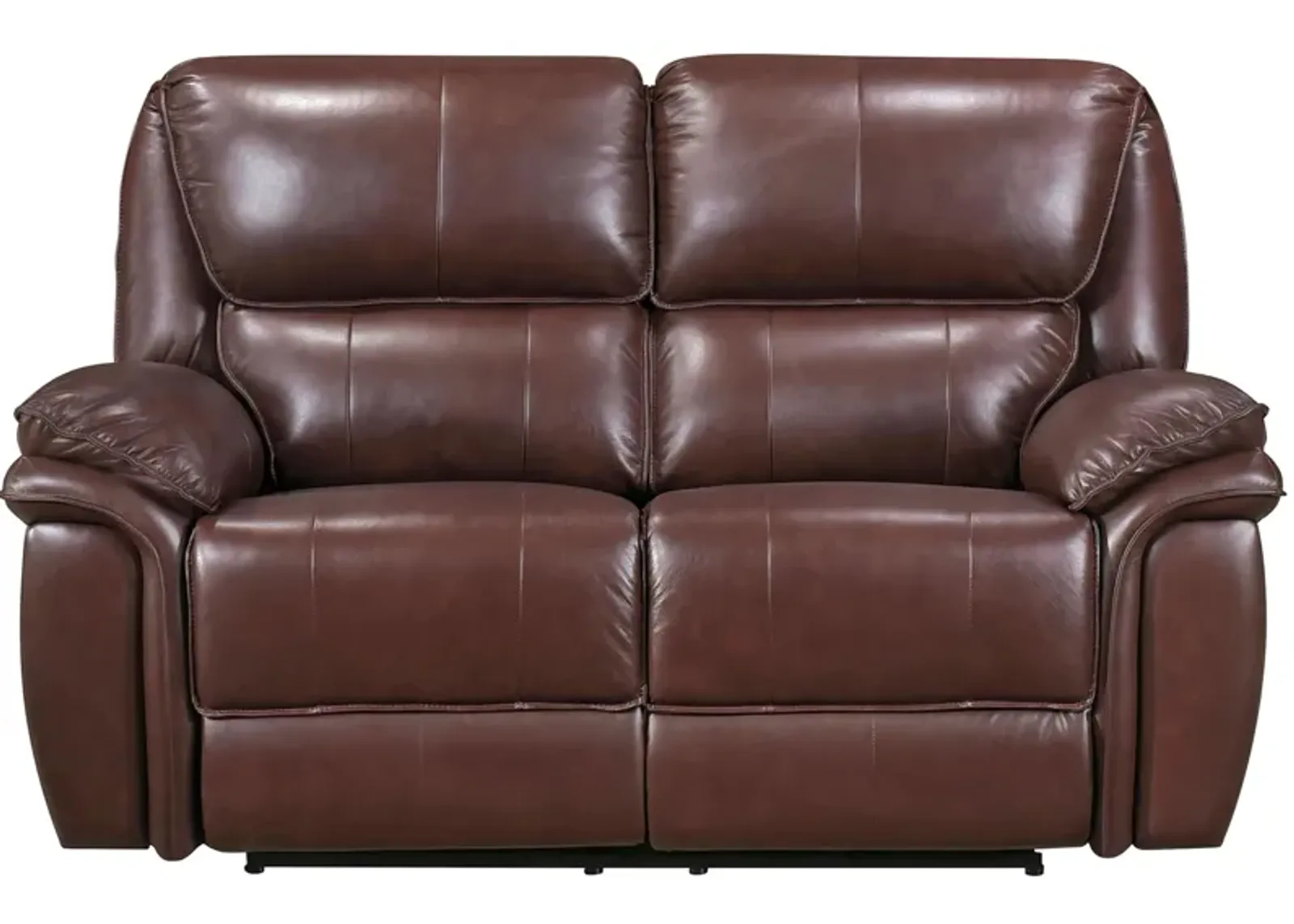 Hazen Double Reclining Loveseat in Brown by Homelegance