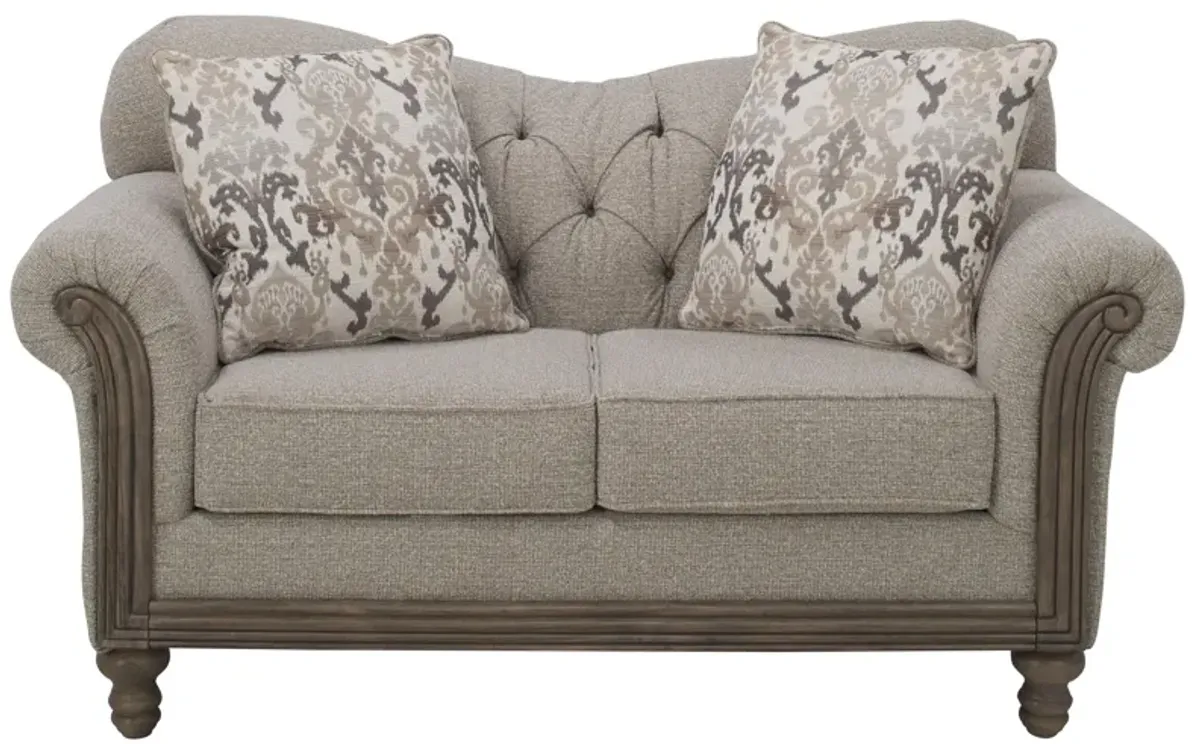 Torrey Loveseat in Gray by Hughes Furniture