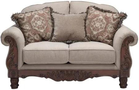 Palazzo Loveseat in Exploit Sand by Aria Designs