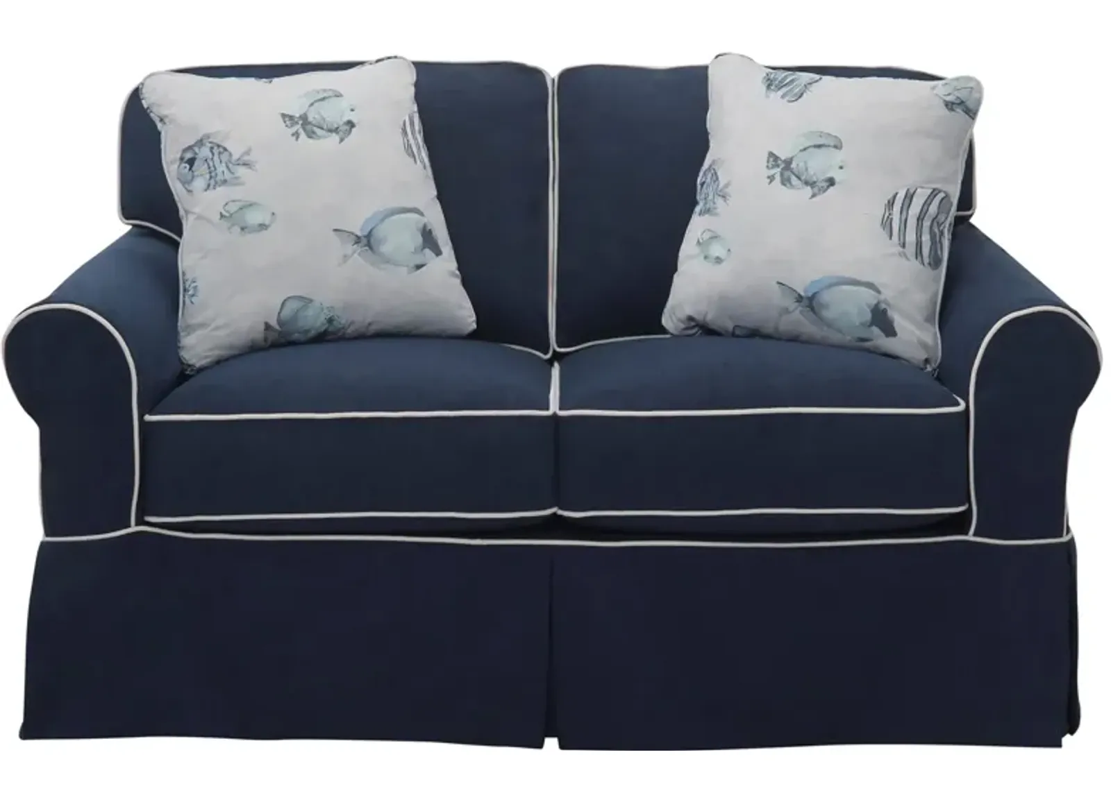 Mariner Loveseat in Blue by Emeraldcraft