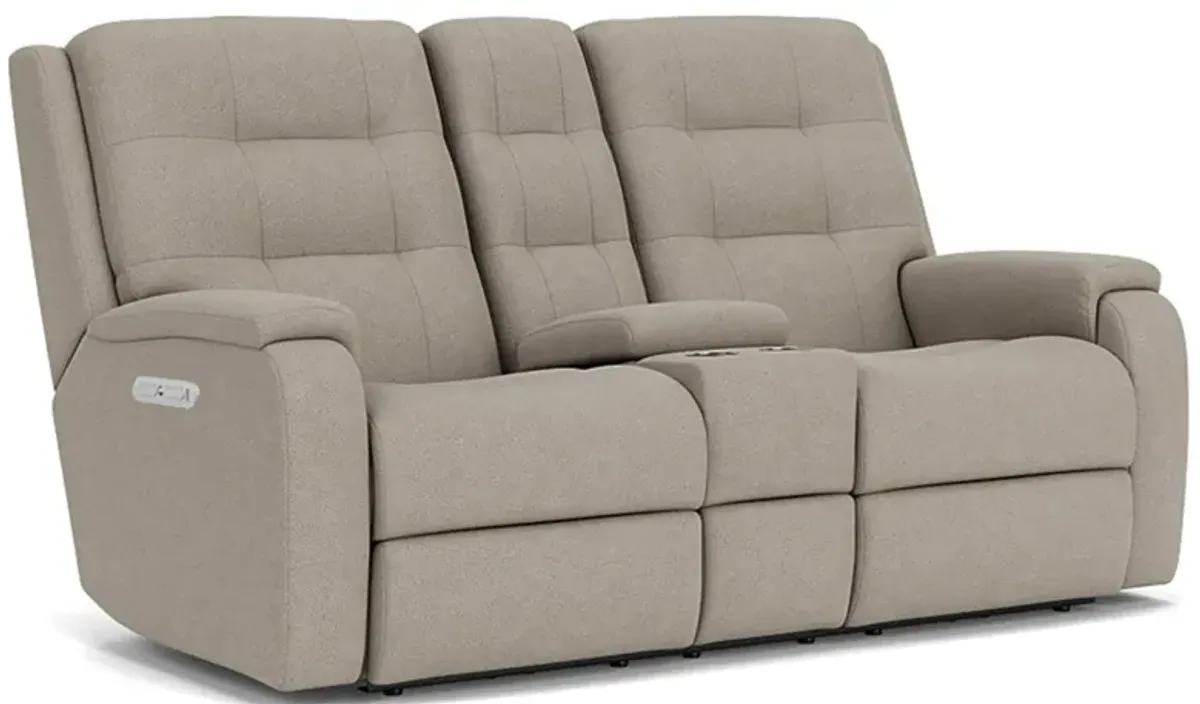 Halenbeck Triple Power Reclining Console Loveseat