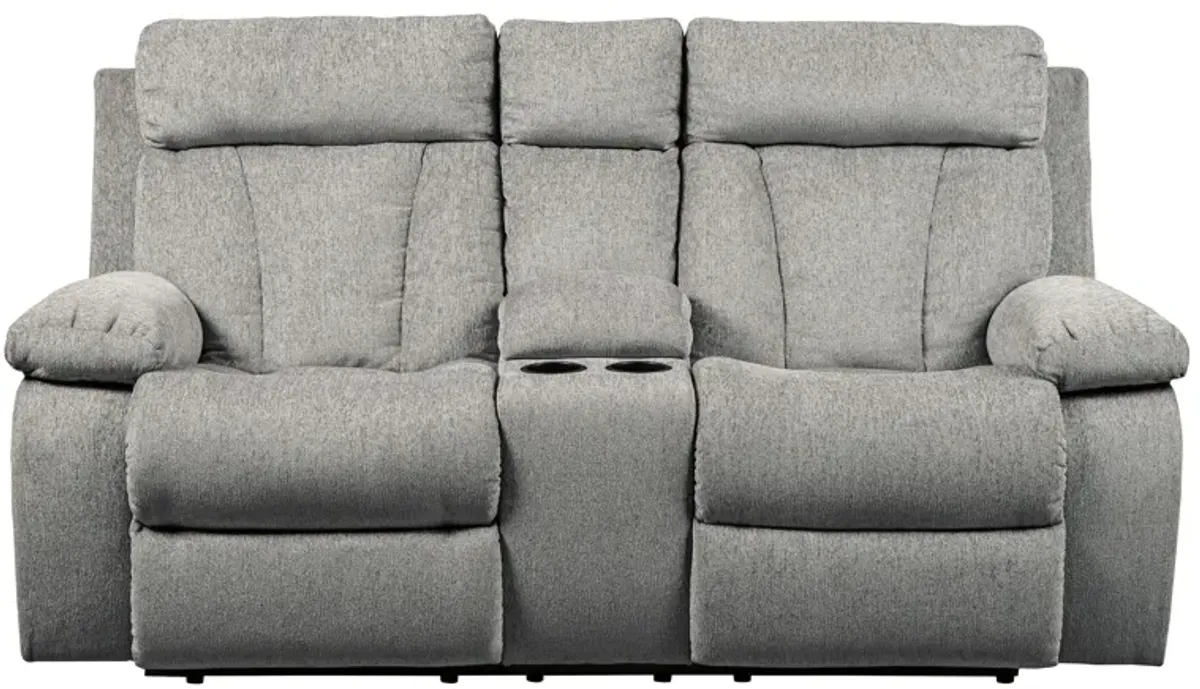 Alexandria Reclining Loveseat in Fog by Ashley Furniture