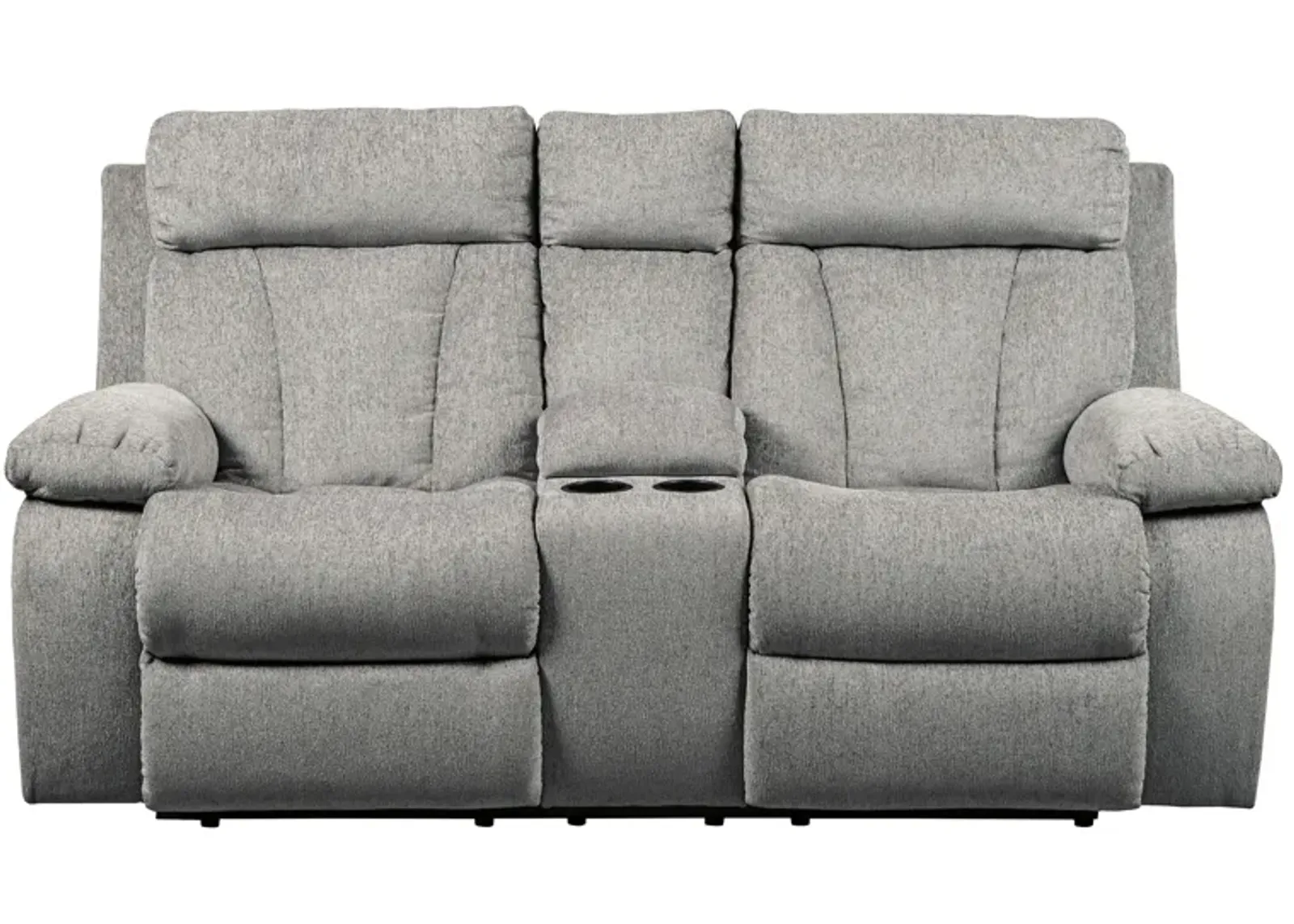 Alexandria Reclining Loveseat in Fog by Ashley Furniture