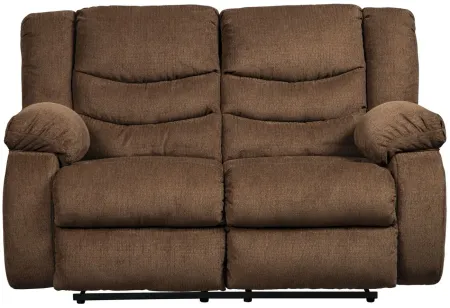 Southgate Reclining Loveseat in Chocolate by Ashley Furniture
