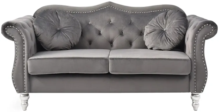 Hollywood Loveseat in Dark Gray by Glory Furniture