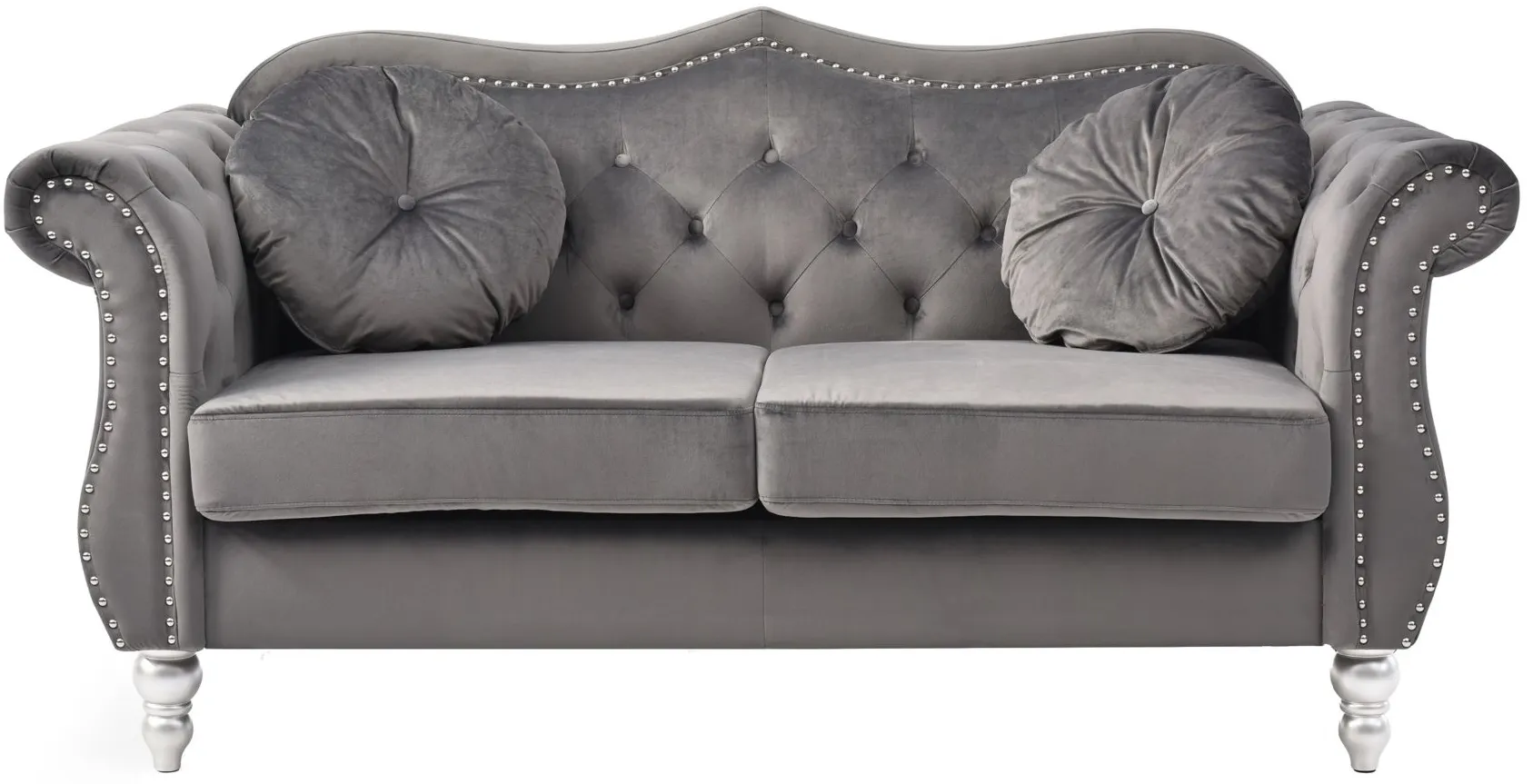 Hollywood Loveseat in Dark Gray by Glory Furniture