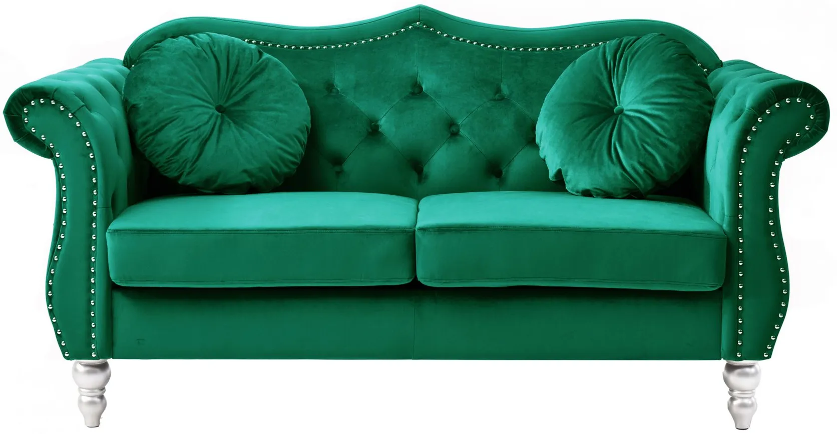 Hollywood Loveseat in Green by Glory Furniture