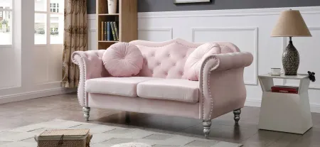 Hollywood Loveseat in Pink by Glory Furniture