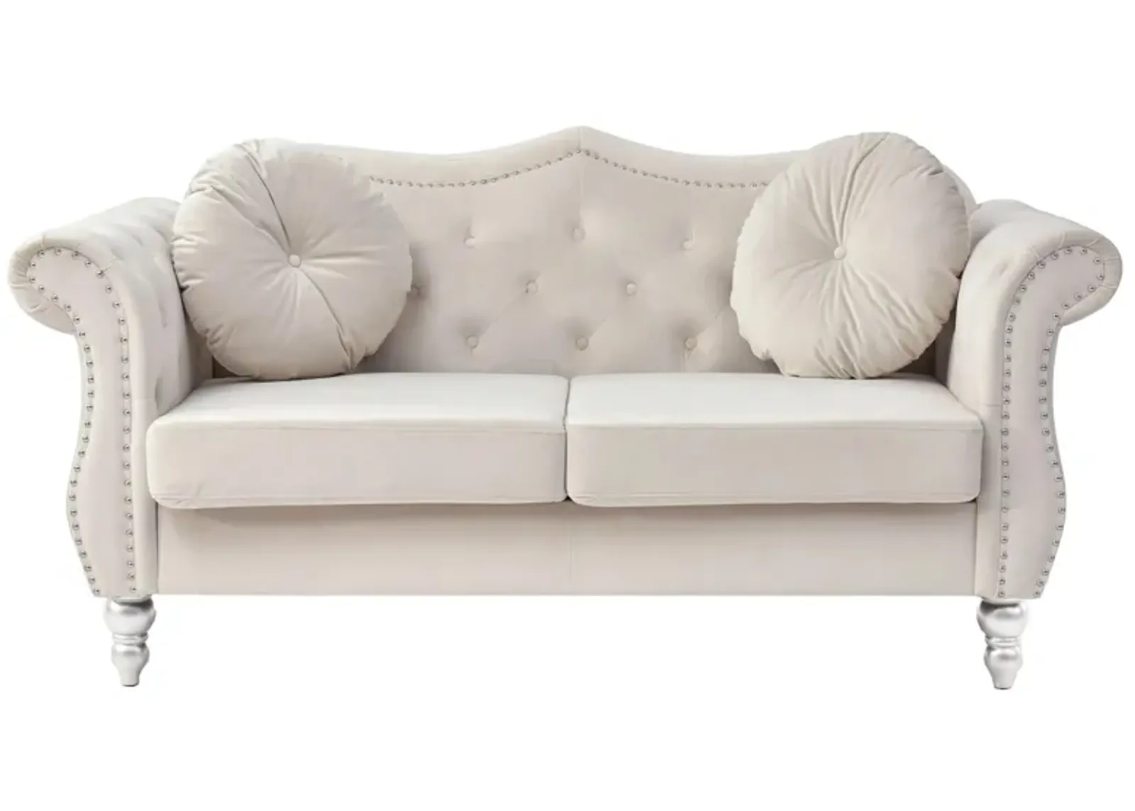 Hollywood Loveseat in Ivory by Glory Furniture