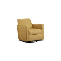 Willoughby Swivel Glider in Gold Mine Citrine by Fusion Furniture