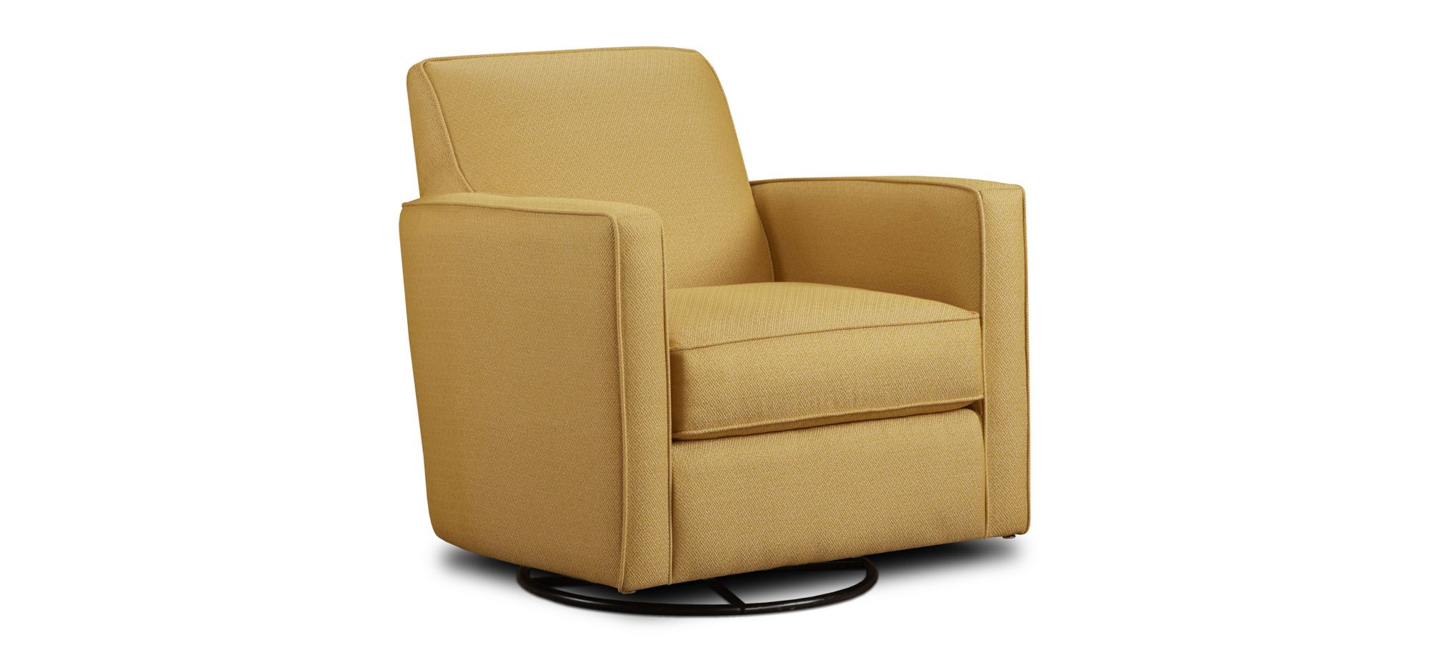 Willoughby Swivel Glider in Gold Mine Citrine by Fusion Furniture