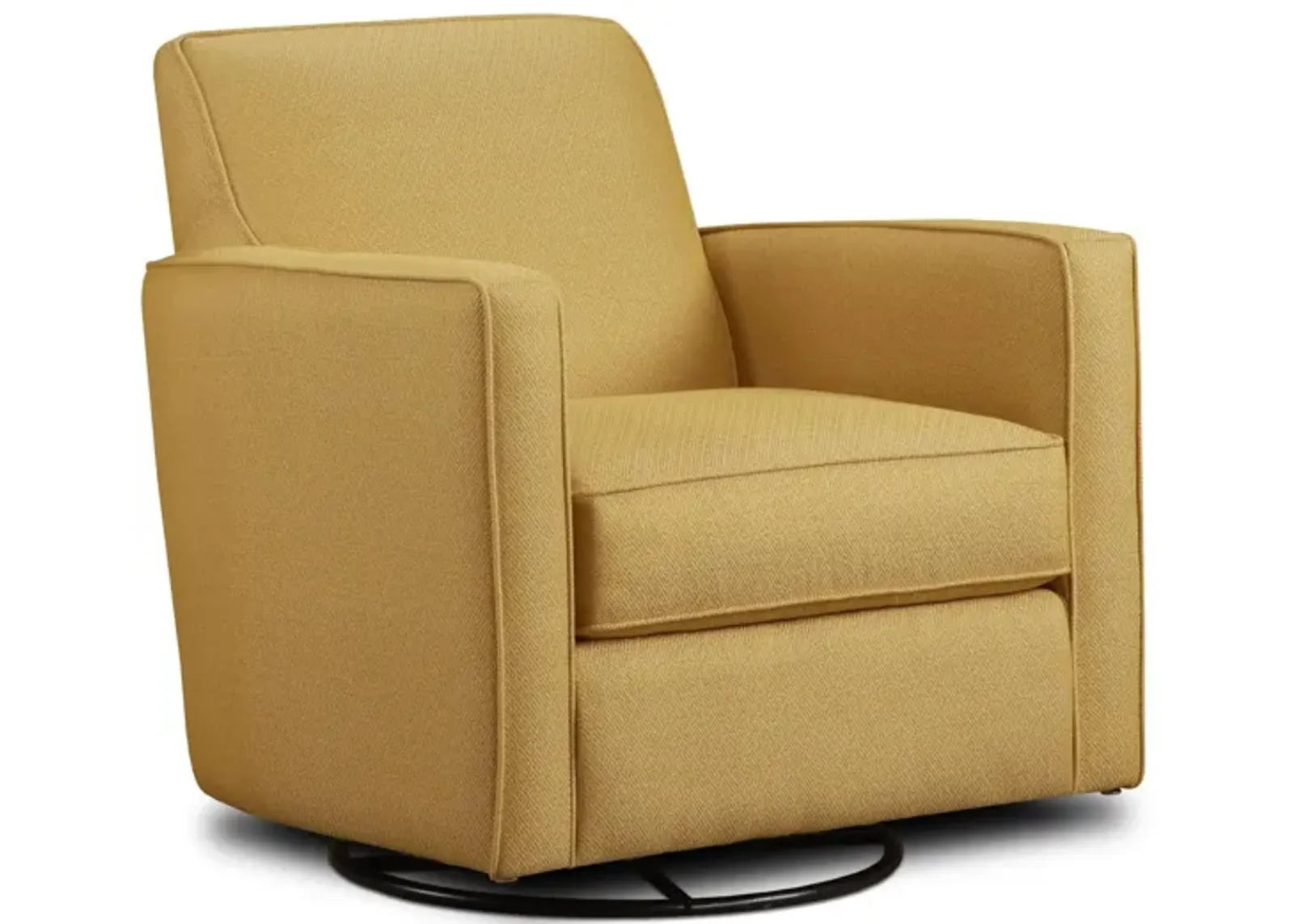 Willoughby Swivel Glider in Gold Mine Citrine by Fusion Furniture