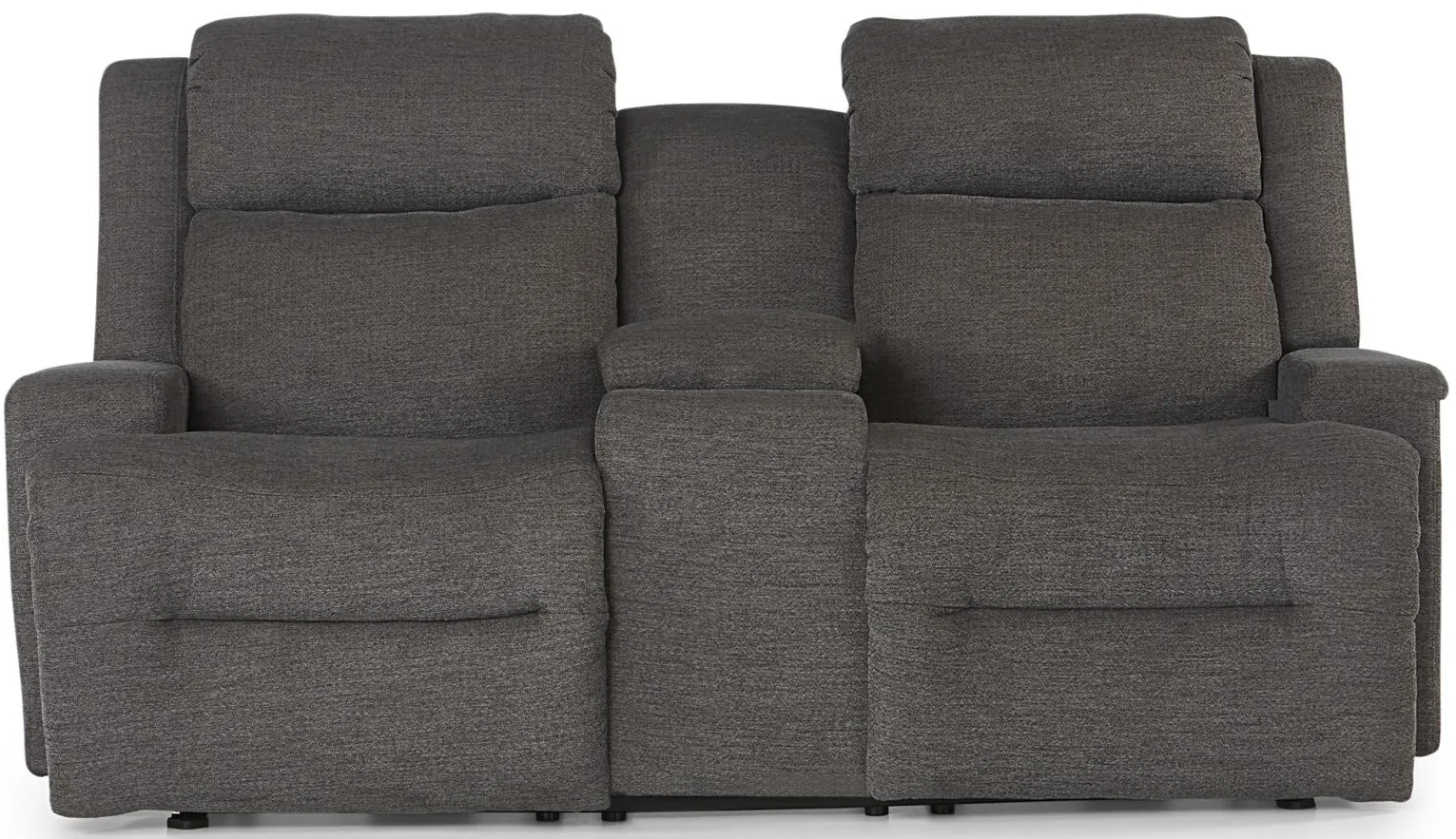 Oneil Power Reclining Loveseat in charcoal by Best Chairs