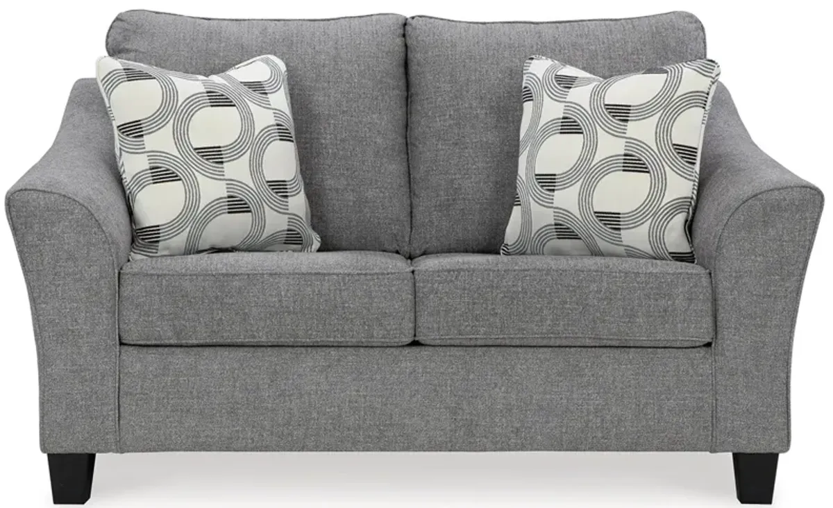 Mathonia Loveseat in Smoke by Ashley Furniture