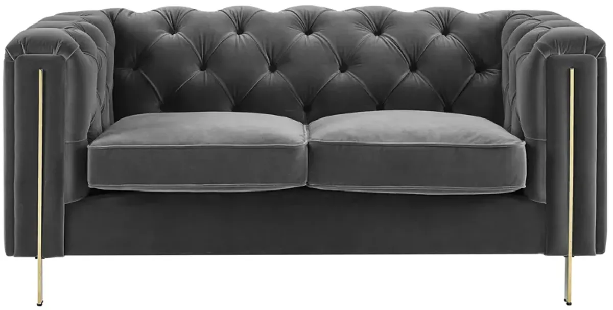 Charlene Loveseat in Gray by Steve Silver Co.