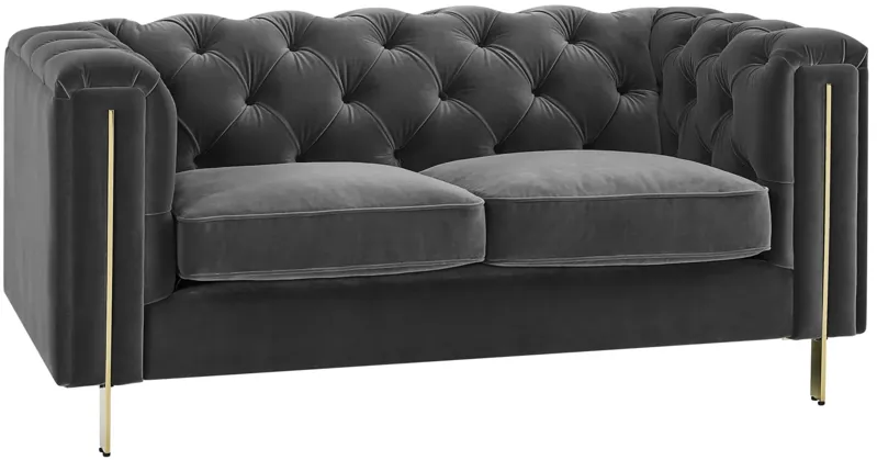 Charlene Loveseat in Gray by Steve Silver Co.