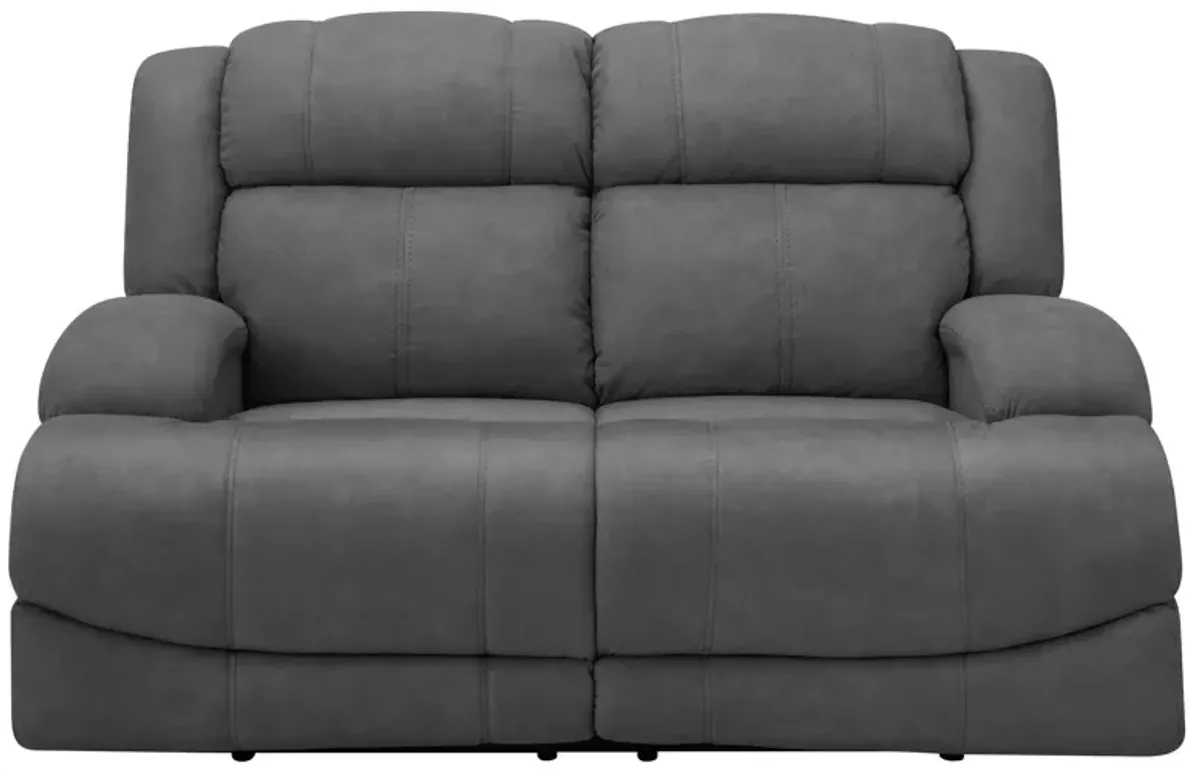 Quincey Power-Reclining Loveseat in Smoke by Flexsteel