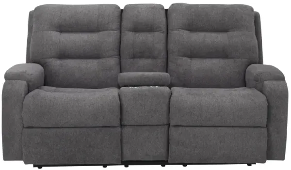 Halenbeck Triple Power Reclining Console Loveseat