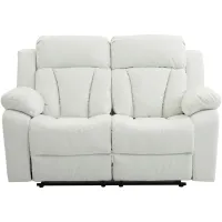 Daria Reclining Loveseat in White by Glory Furniture