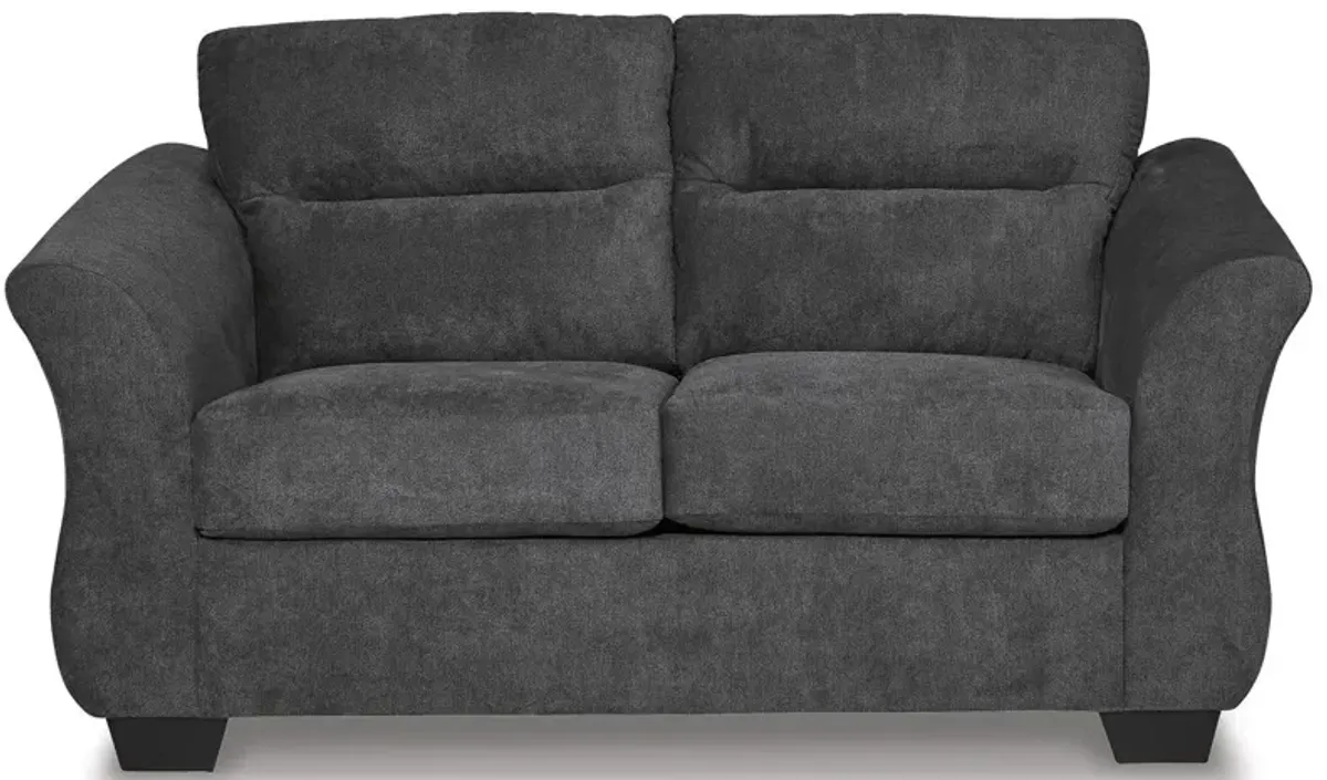 Miravel Loveseat in Gunmetal by Ashley Furniture