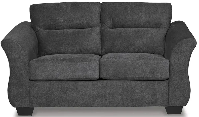 Miravel Loveseat in Gunmetal by Ashley Furniture