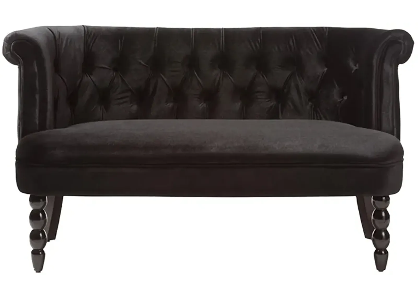 Flax Loveseat in Black by Wholesale Interiors