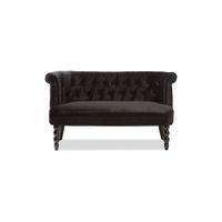 Flax Loveseat in Black by Wholesale Interiors