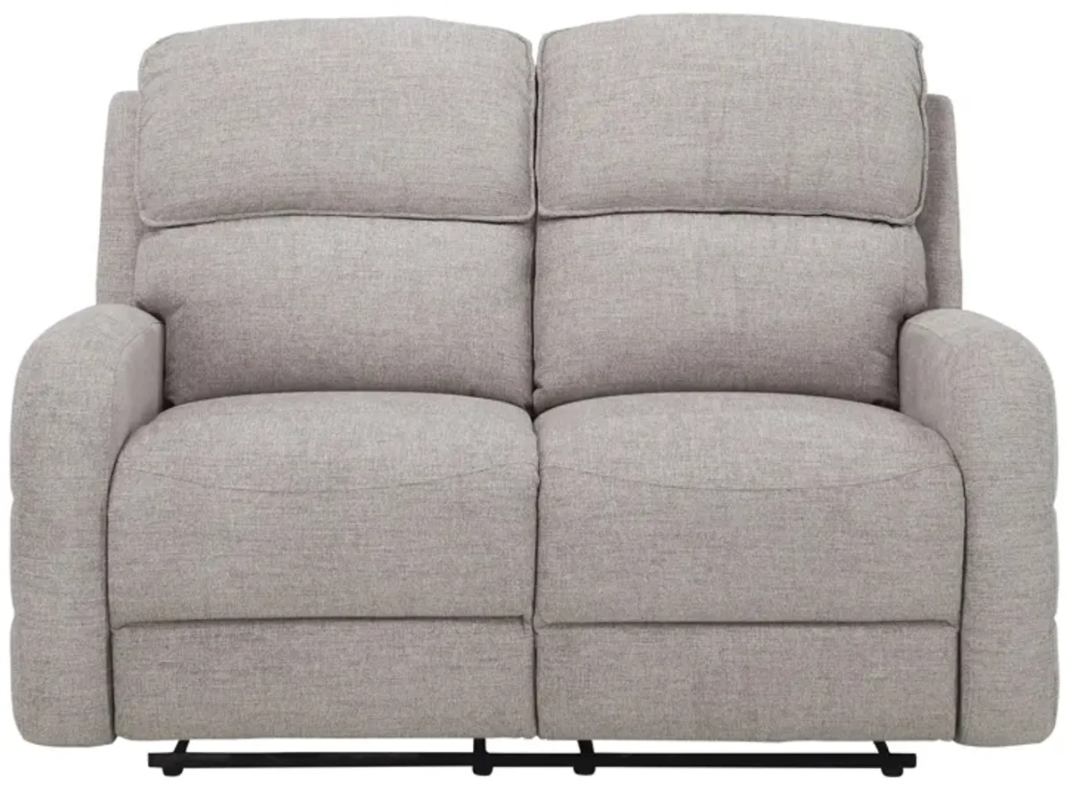 Everitt Chenille Power Loveseat in Gray by Bellanest