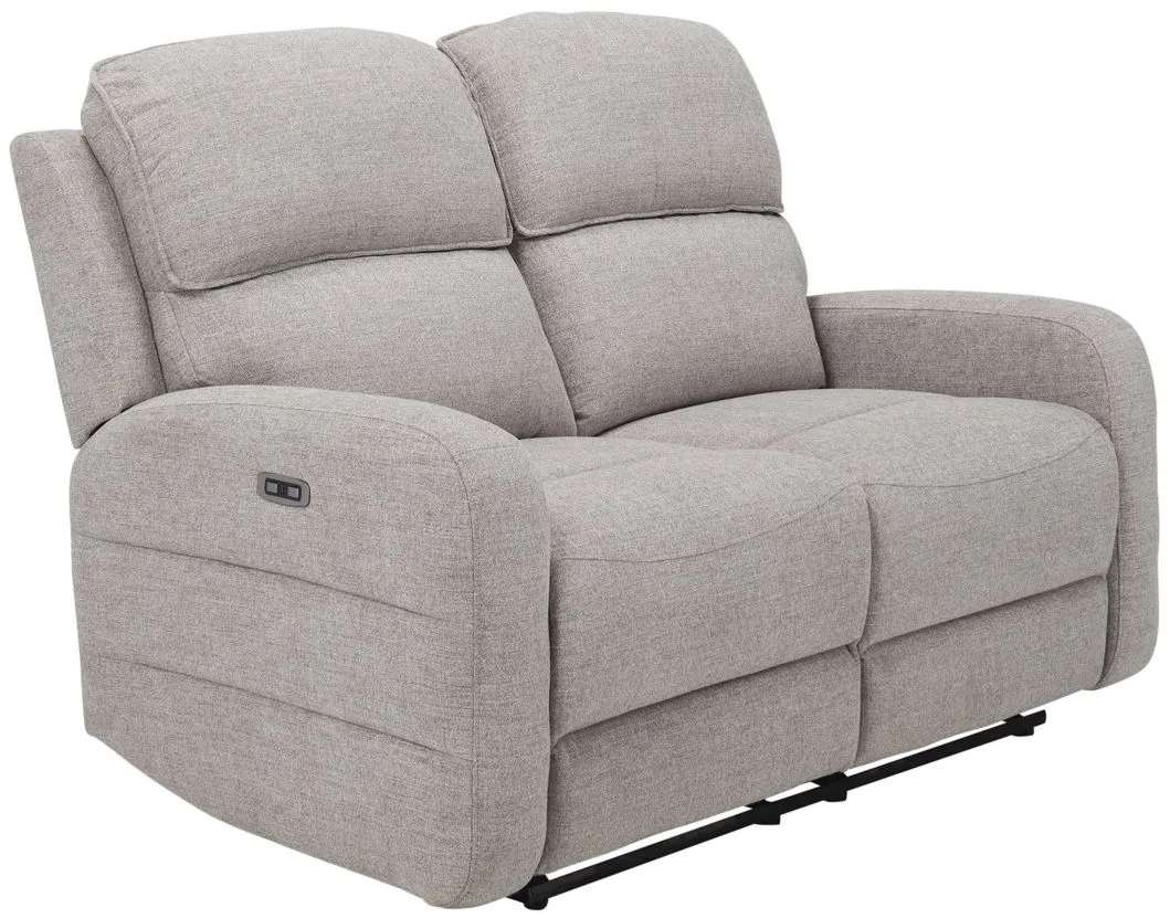 Everitt Chenille Power Loveseat in Gray by Bellanest