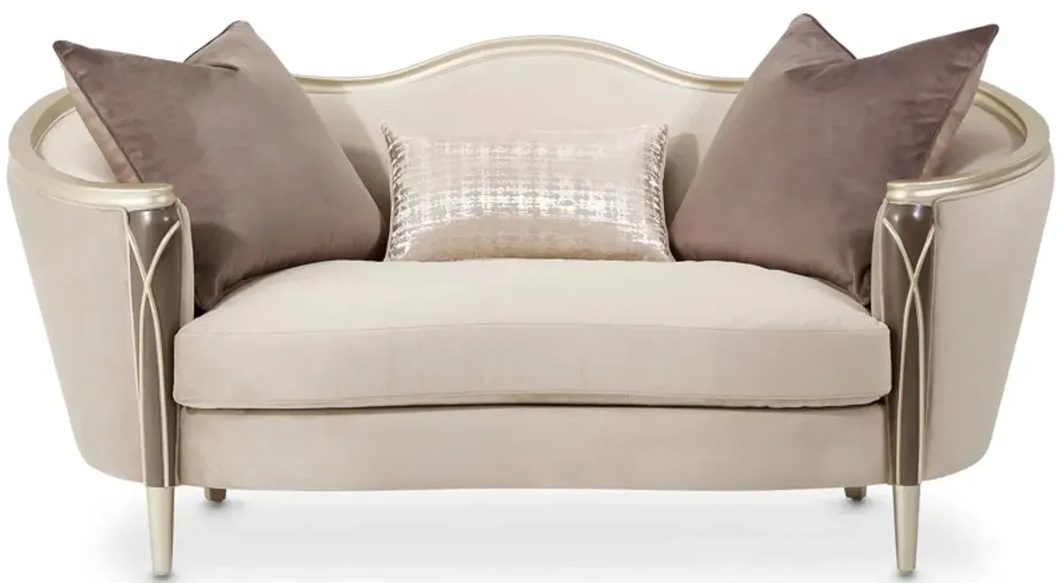 Villa Cherie Loveseat in Hazelnut by Amini Innovation