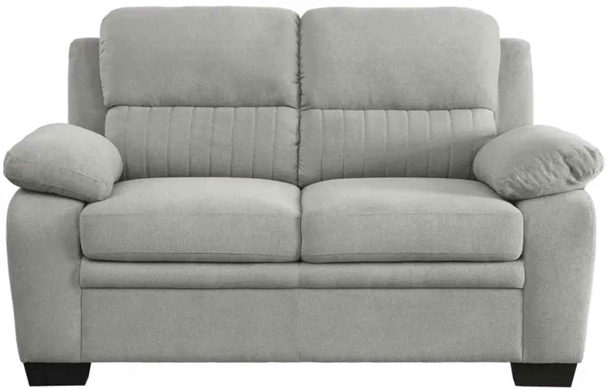 Felicia Loveseat in Light Gray by Bellanest