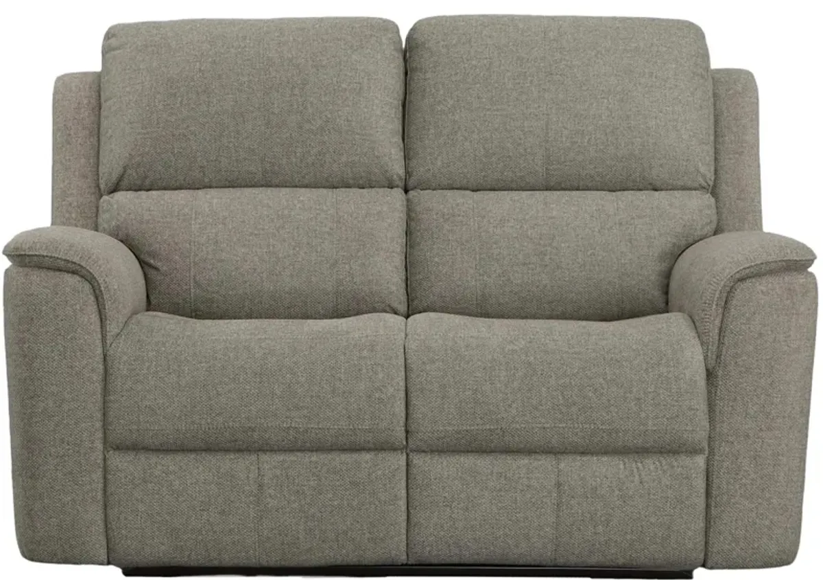 Henry Power Reclining Loveseat in Fog by Flexsteel