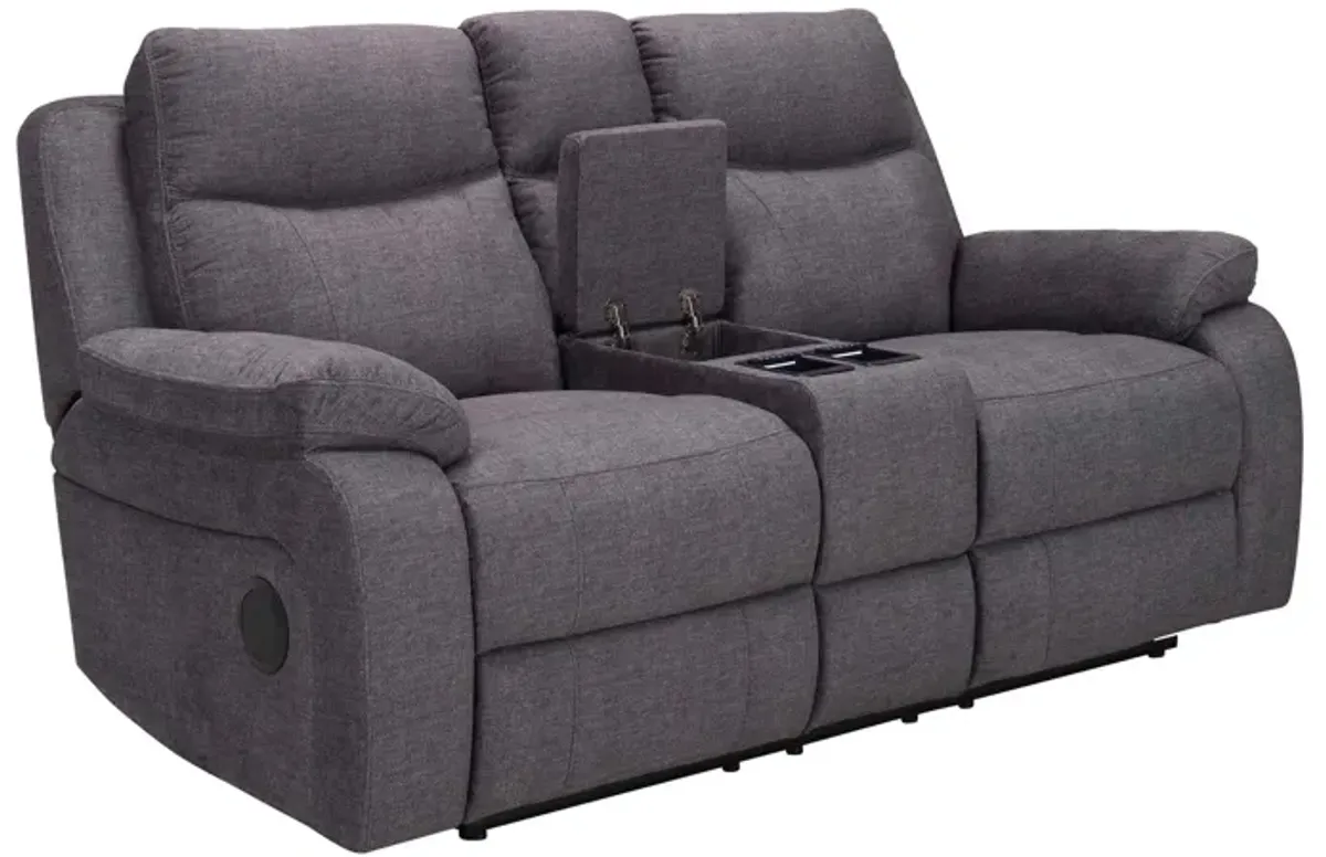 Talan Power Console Loveseat w/ Power Headrest and Power Lumbar