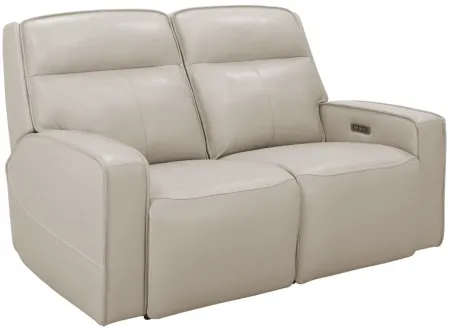 Beckett Power Loveseat with Power Headrest and Power Lumbar in Ivory by Bellanest