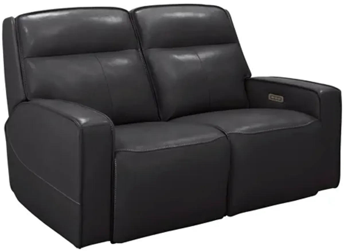 Beckett Power Loveseat w/ Power Headrest and Lumbar Support