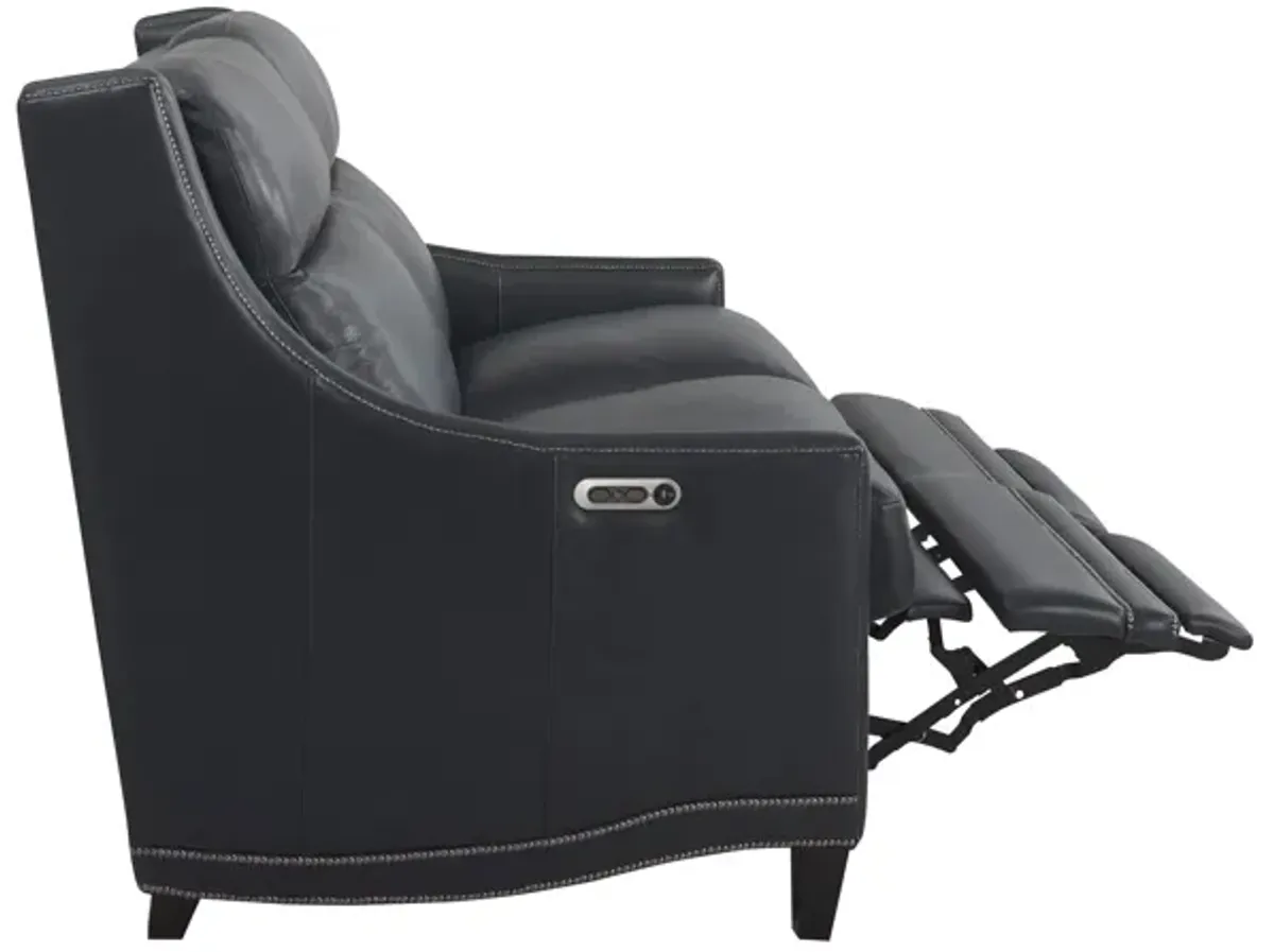 Sebastian Leather Power Loveseat w/ Power Headrest