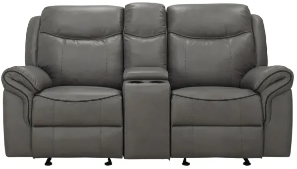 Ross Gliding Reclining Console Loveseat