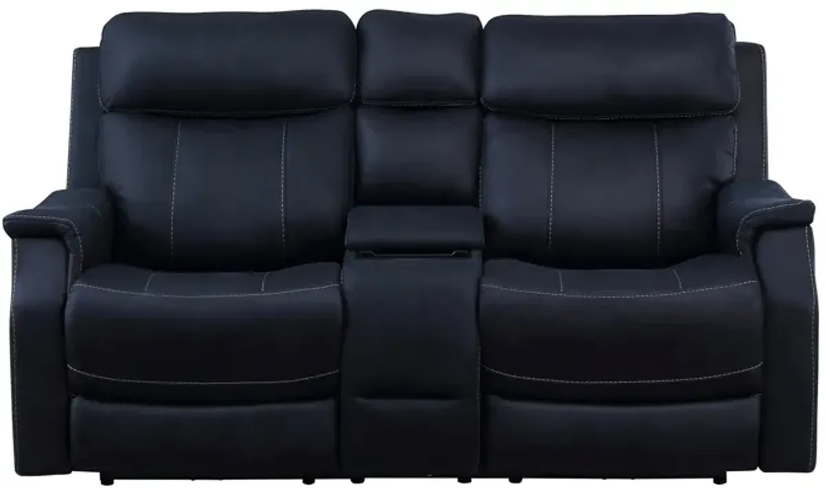 Valencia Dual Power Reclining Loveseat in Ocean by Steve Silver Co.