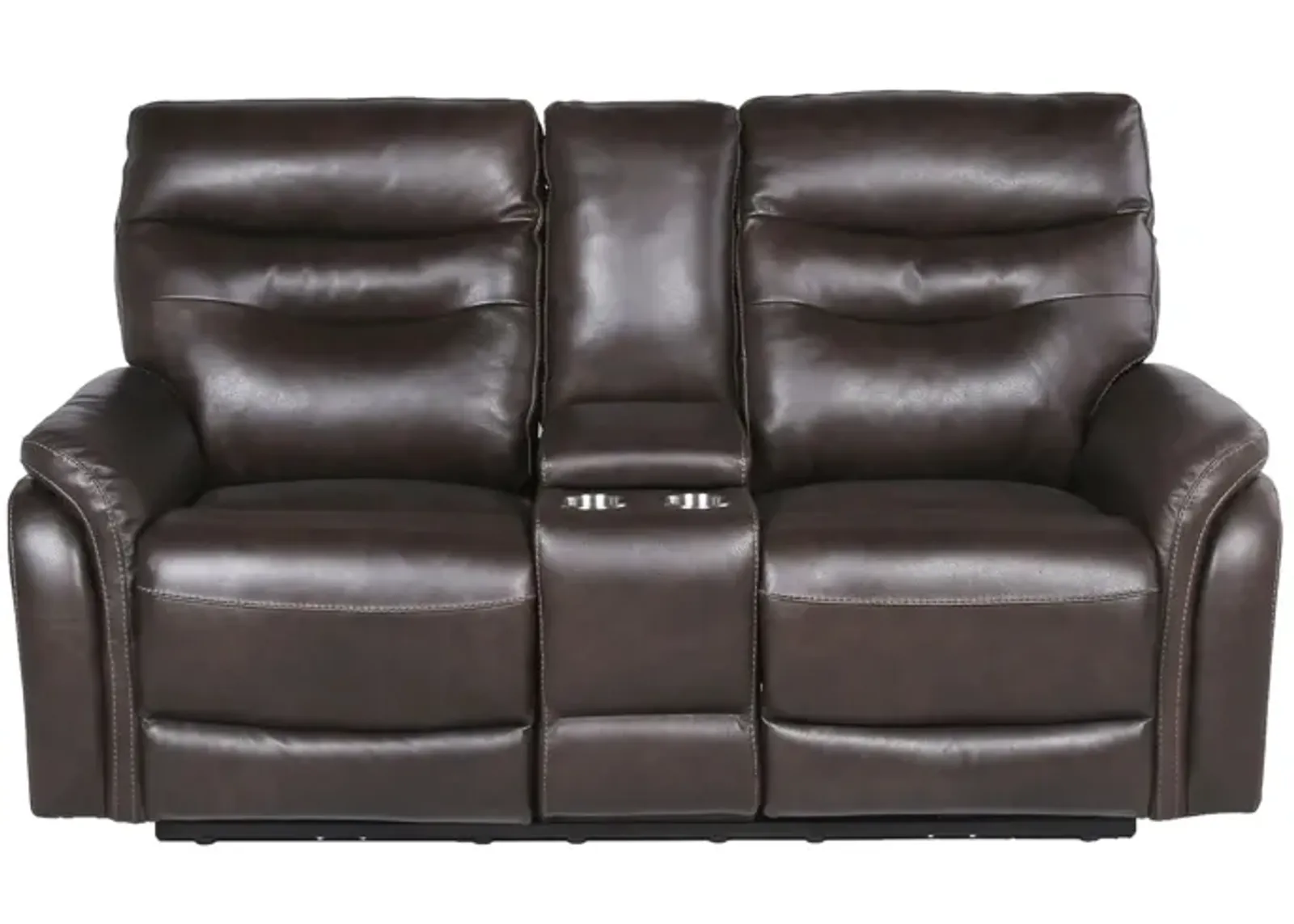 Fortuna Power Recliner Loveseat in Dark Brown by Steve Silver Co.