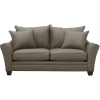 Briarwood Loveseat in Suede So Soft Graystone by H.M. Richards