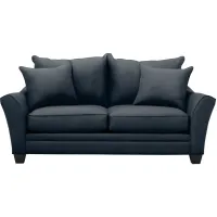 Briarwood Loveseat in Suede So Soft Midnight by H.M. Richards