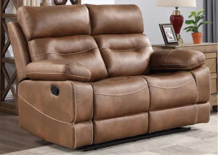 Rudger Reclining Loveseat in Brown by Steve Silver Co.