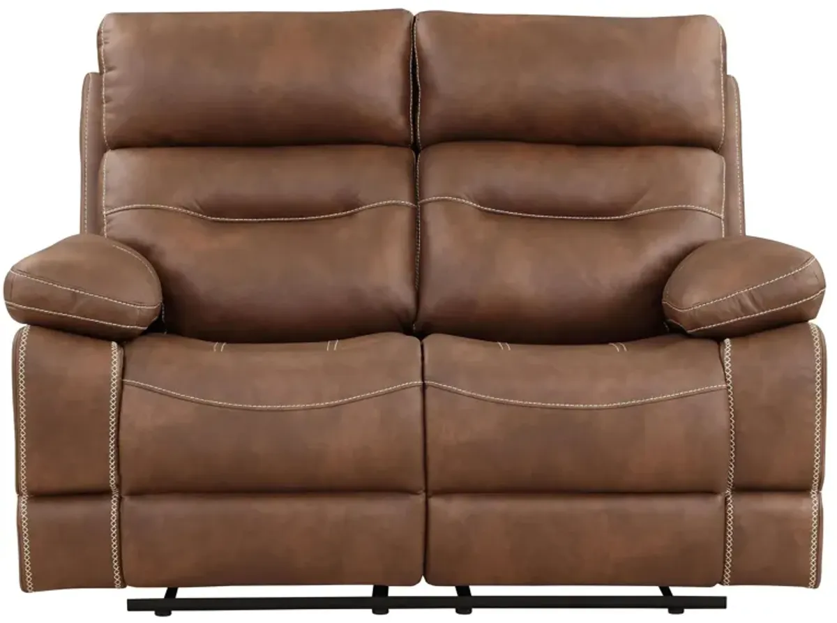 Rudger Reclining Loveseat in Brown by Steve Silver Co.