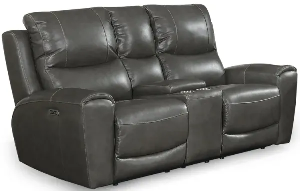 Laurel Power Reclining Console Loveseat
