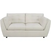Damar Leather Loveseat in White by Chateau D'Ax